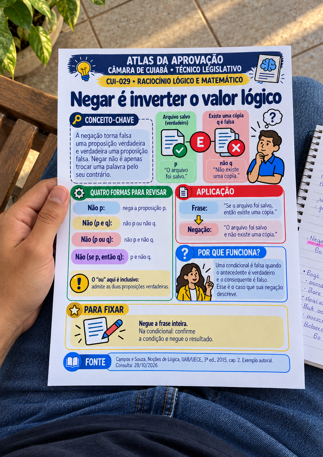 Cena ilustrativa de uso 1 — ATLAS Câmara de Cuiabá — Técnico Legislativo